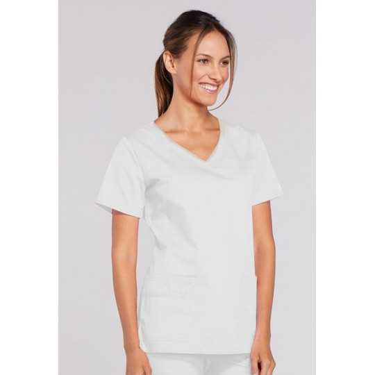 Tunique Médicale Femme Cherokee Blanc  TMF501