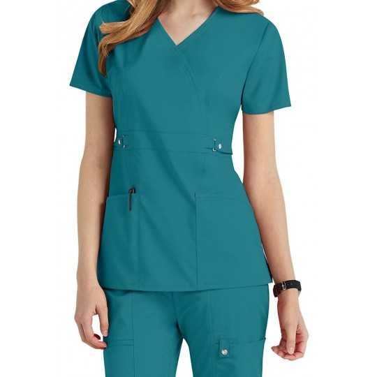 Tunique médicale femme  bleu lagon TMF003